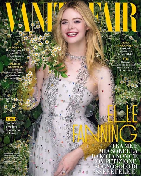 Elle Fanning On The Cover Of Vanity Fair Italy May 2018 Coup De