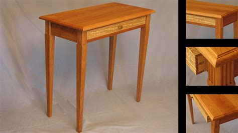 Instead of paying thousands of dollars to replace the entire table, you can pay under $100 to replace just the legs. Tapered Leg Side Table with Drawer | Passion for Wood