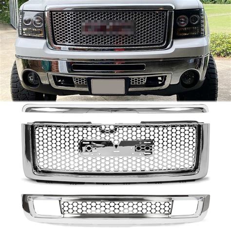 Buy Ecotric Upper Lower Grilles And Hood Molding Front Bumper Center