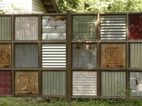 A corrugated metal fence is an affordable option for homeowners, and since it is so easy to install, it's a great diy project. 33 best images about Garden: Walls on Pinterest | Diy fence, Corrugated metal and Clay tiles