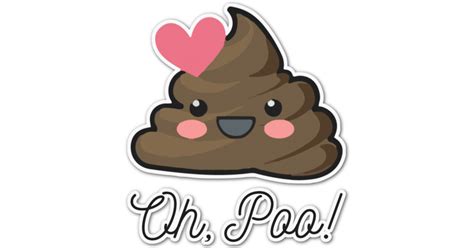 Custom Poop Emoji Graphic Decal Custom Sizes Personalized