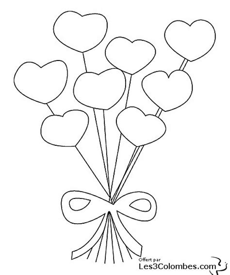 coeur a colorier 001  Coloriage en ligne gratuit pour enfant