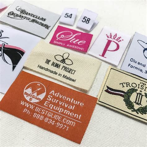 500 Custom Clothing Labels Hem Tags Hem Labels Pip Woven Etsy