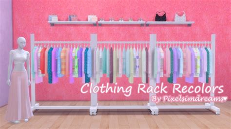 Clothing Rack Recolors At Pixelsimdreams Sims 4 Updates