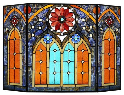 Free Stained Glass Fireplace Screen Patterns Fireplace Guide By Linda