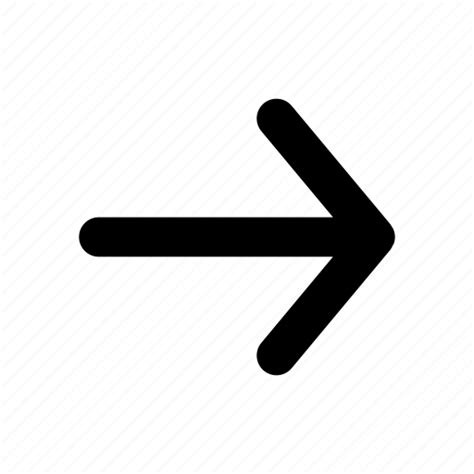 Arrow Direction Forward Outline Icon