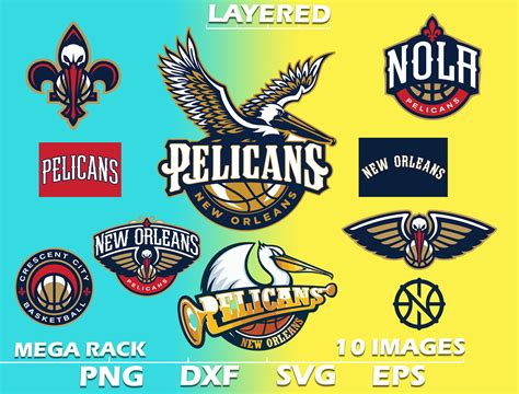 NBA New Orleans Pelicans Svg Logo NBA Football SVG Cut File Etsy