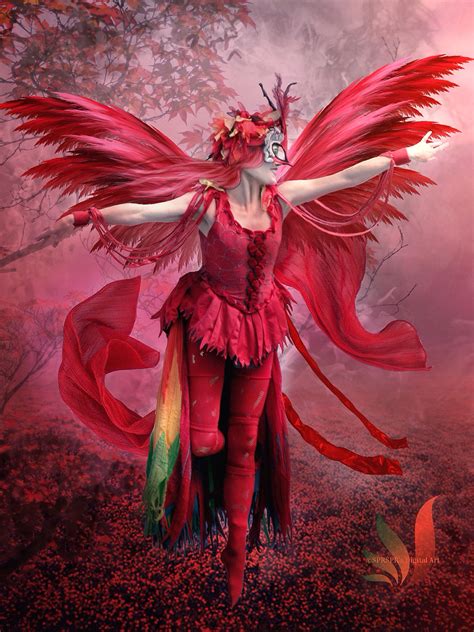 Red Fairy By Sylviasart On Deviantart