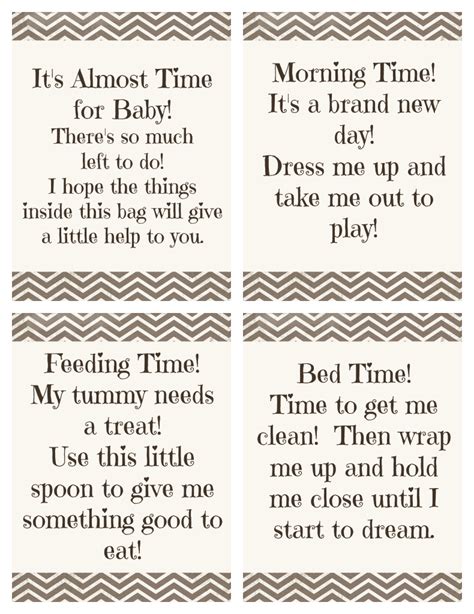 There's a wide range of styles, themes and colors for. "Time for Baby" Shower Gift + Free Printable Gift Tags ...