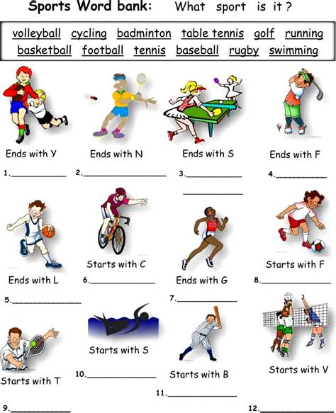 Deportes En Inglés Aprendo En Inglés
