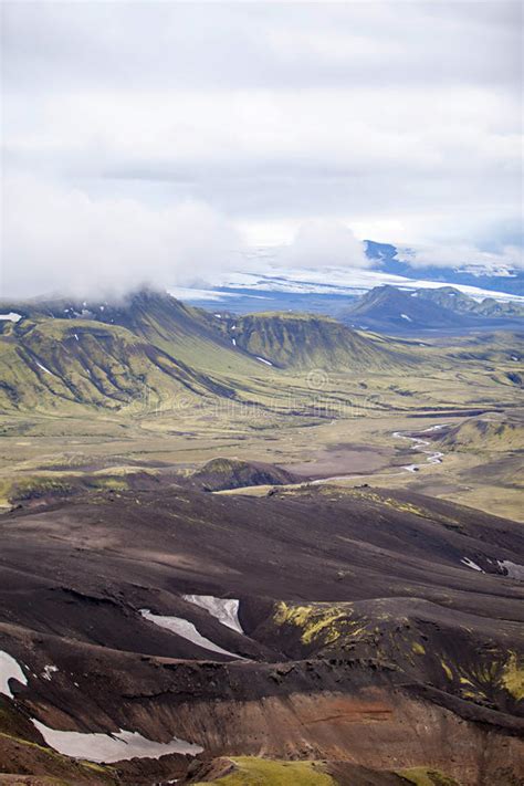 Volcanic Landscape Landmannalaugar Iceland Stock Photo Image Of