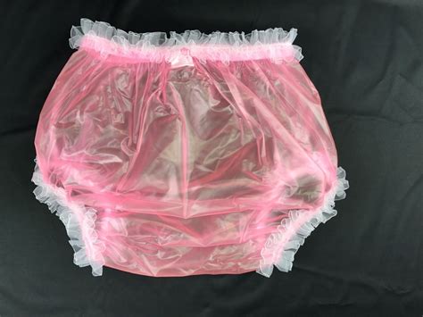 Haian Adult Incontinence Pull On Plastic Pants Lace Panties Color