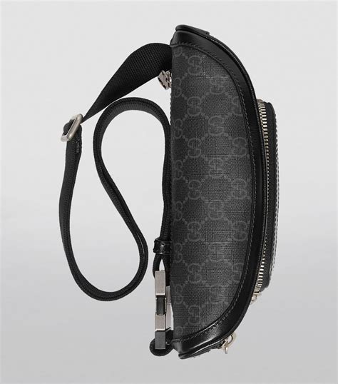 Mens Gucci Black Gg Supreme Canvas Belt Bag Harrods Uk