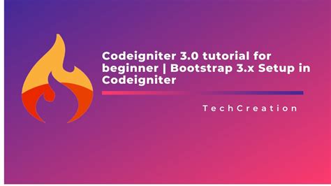 Codeigniter 3 Tutorial For Beginner Bootstrap 3 Setup In Codeigniter