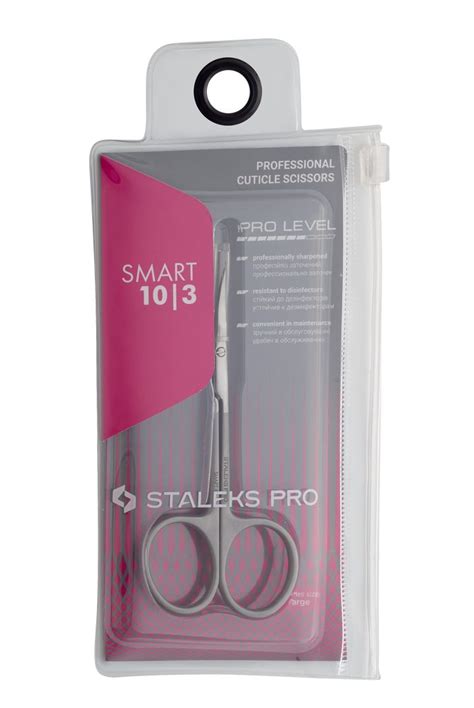 staleks pro professional cuticle scissors smart 10 3 bellove