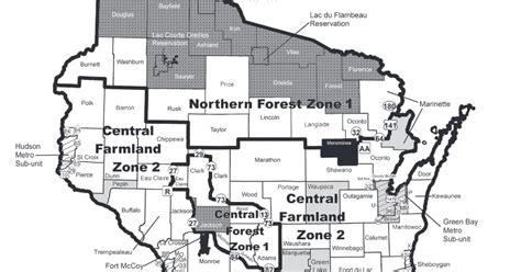 Wisconsin Whitetail News 2016 Deer Management Zone Map