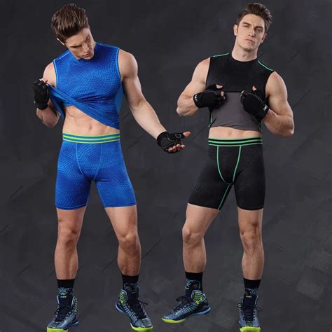 2019 new arrival fitness shorts men folks compression tight casual skinny shorts for male knee