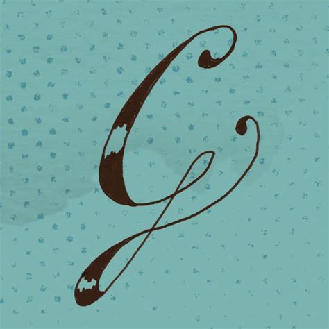Alphabattle Jessica Frease Longest Word Calligraphy Logo Letter G