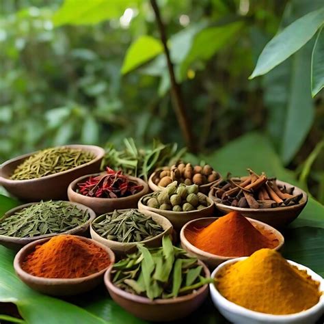 Premium Ai Image Sri Lankan Spices In The Green Nature Ai