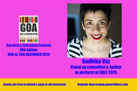 Goa Arts And Literature Festival 2015 Vi Th Edition 10th 13th December