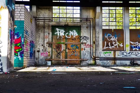 Free Picture Interior Urban Factory Graffiti Architecture City