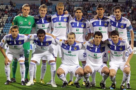 Fc Dynamo Kyiv Team Pose For A Group Photo Editorial Stock Image