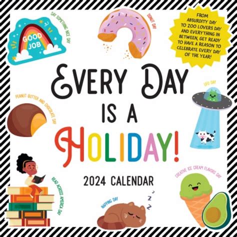 TF Publishing 2024 Every Day S A Holiday 12 Month Wall Calendar 1 Ct