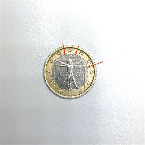 Pièce De 1 Euro Italie 2002 Avec Rare Défaut Datelier Etsy France