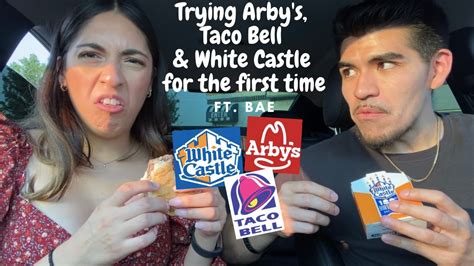 My First Time Trying Arbys Taco Bell And White Castle Youtube