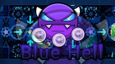 Geometry Dash Blue Hell By Lazye 100 Easy Demon On Movile All