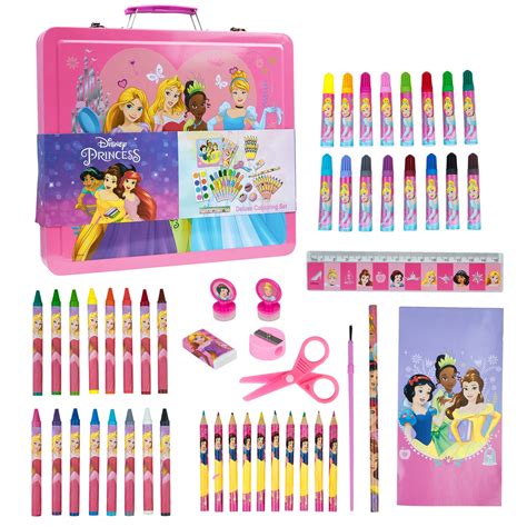 Disney Princess Art Set Arts And Crafts For Kids 60 Pieces Colouring