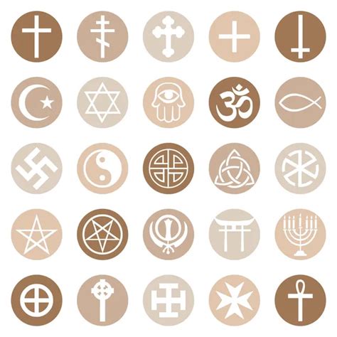 Vector Set Of Religious Symbols Stock Vector Image By ©nikiteev 47864565