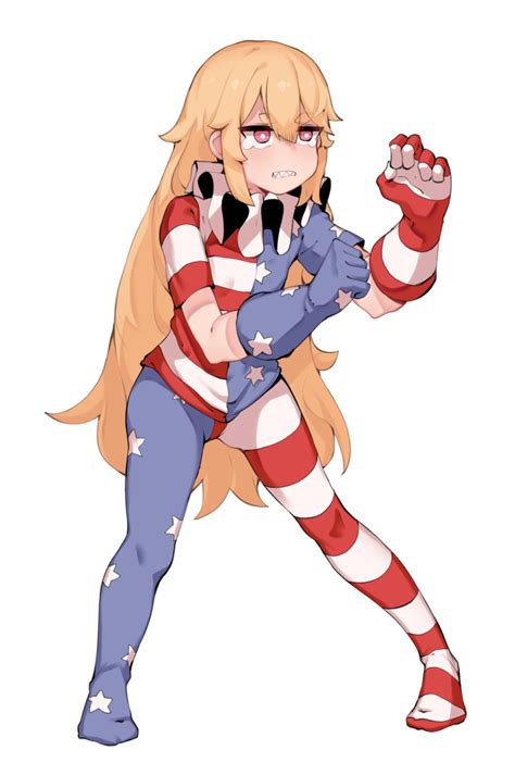 Safebooru 1girl American Flag Dress American Flag Gloves American Flag Legwear Blonde Hair