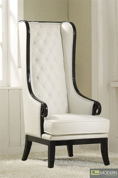 Featuring a studded border on the sides, this recliner is both stylish. Neo Classic OPAL Black/White High-Back Accent Wing Arm ...