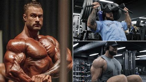 Bodybuilder Chris Bumstead Hits A 140 Pound Dumbbell Press Pr In Latest