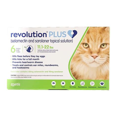 Revolution plus for cats and other products can be found at entirelypets rx, the #1 source for fulfilling all of your pet needs. Buy Revolution Plus for Cats - Heartworm & Flea Treatment ...