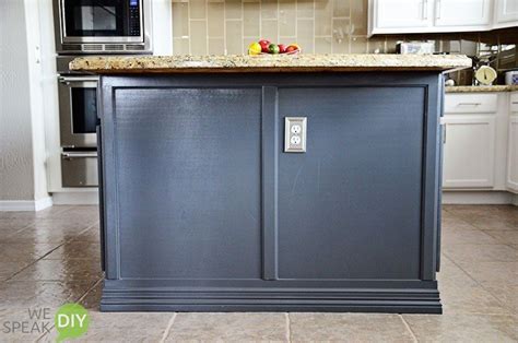 Kitchen cabinets are good to have the builder upgrade before a new home is built. WE GAVE OUR KITCHEN ISLAND A CUSTOM LOOK | Kitchen island ...