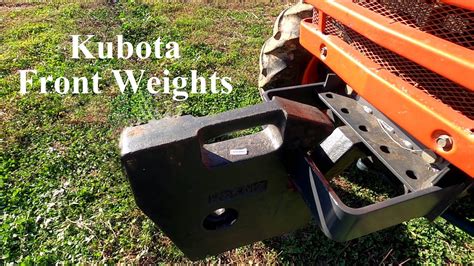 Kubota L2501 And L2850 Front Weights Youtube