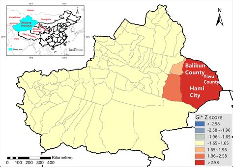 Xinjiang Desert Map