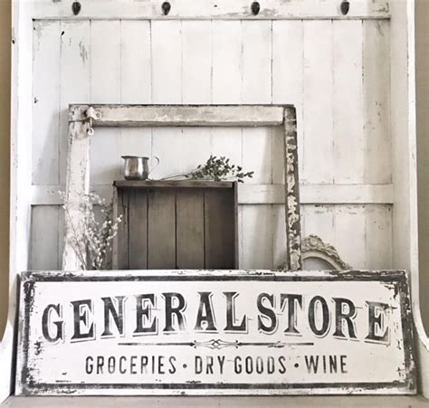 General Store Sign Grocery Dry Goods Wine Etsy Vintage Store