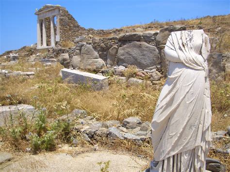 Sassy Statue At Delos Ruins Delos Island Near The Isle Of Flickr