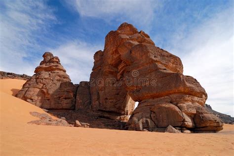 Rocks In The Desert Sahara Desert Libya Stock Image Image Of Nature