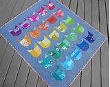 Patchwork cat quilt block pattern. Patterns by Elizabeth Hartman — THE CAT pdf quilt pattern