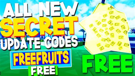 All 4 New Free Fruit Codes In One Fruit Simulator Codes Roblox One
