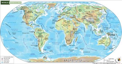 World Physical Map Physical Map Of The World Physical Map World