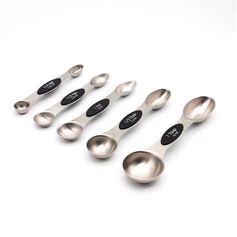 Double Sided Stainless Steel Magnetic Measuring Spoons Perfect For