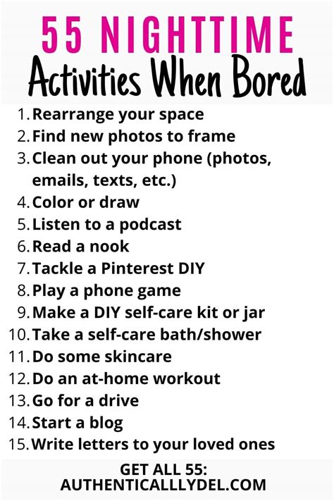 55 Cheap Things To Do When Bored At Night Authentically Del