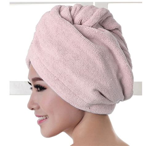 Women High Quality Hair Towel Microfiber Dry Hair Cap Quick Drying Bath