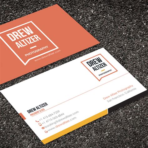 design  modern business card   leading photo agency business