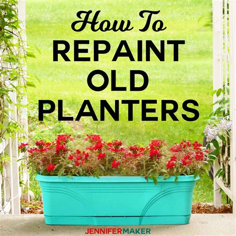 Make sure the planters are dry before you start any painting, 2. How to Spray Paint Plastic Planters in 2020 (With images ...